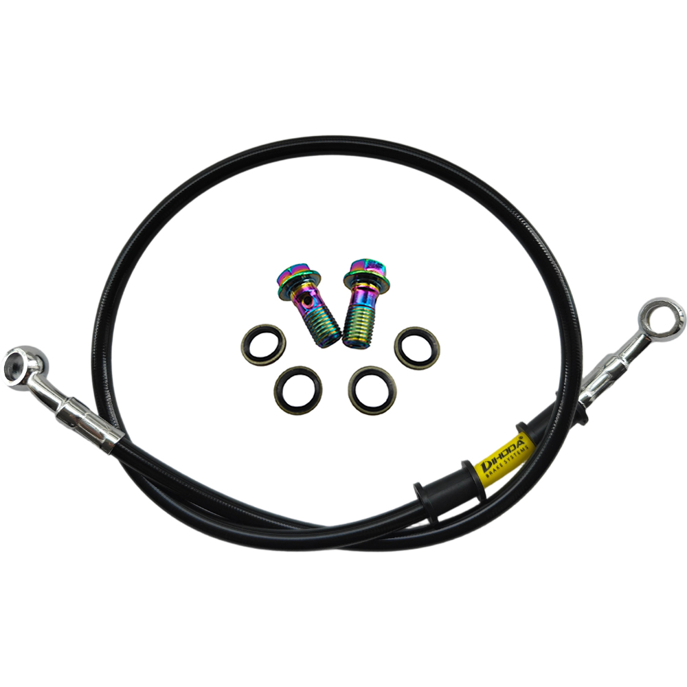 28°-28° Black Braided Stainles - đánh giá và giá Motorcycle Brake Cable
