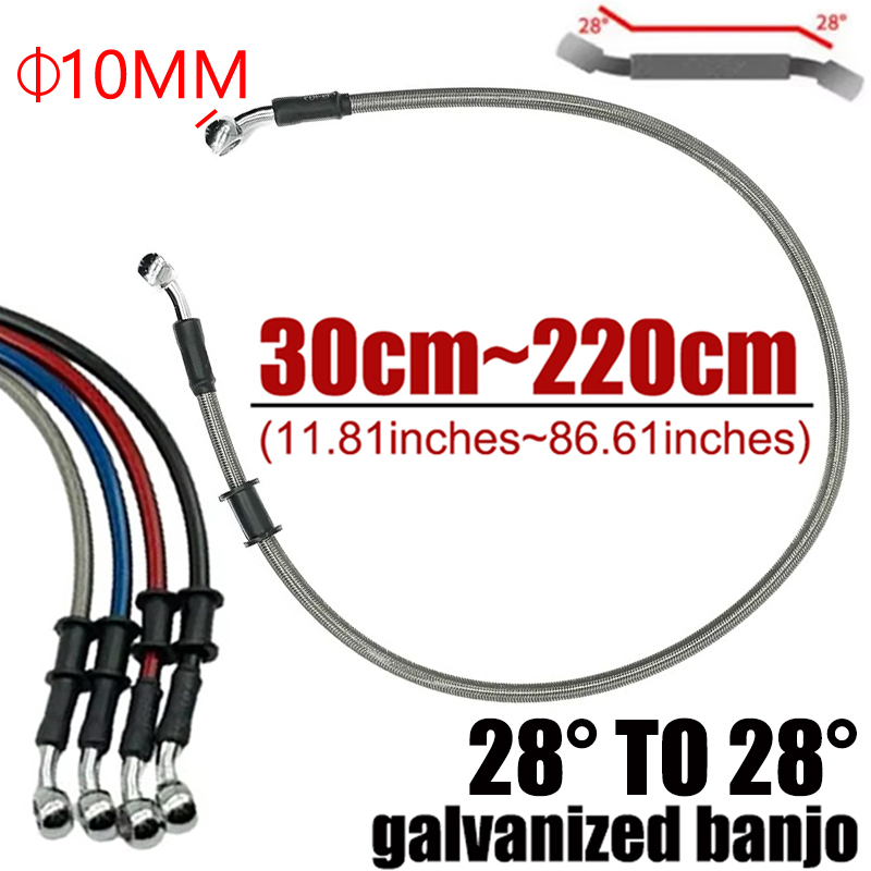 Silver 30cm To 220cm 28° 10mm  - đánh giá và giá Motorcycle Brake Cable