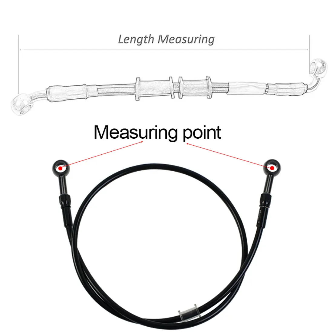 AN3 Braided Brake Hose Motorcy - đánh giá và giá Motorcycle Brake Cable
