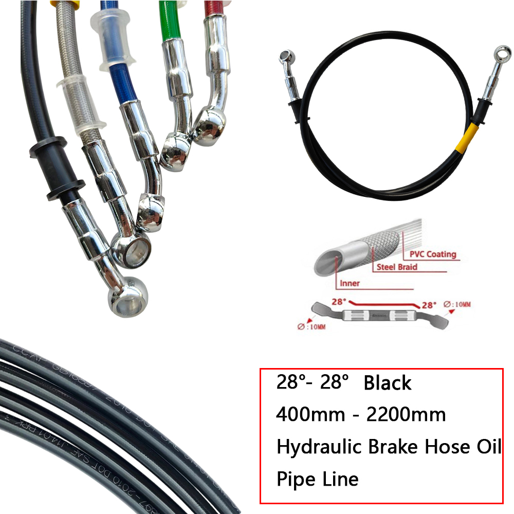 28°-28° Black Braided Hydrauli - đánh giá và giá Motorcycle Brake Cable